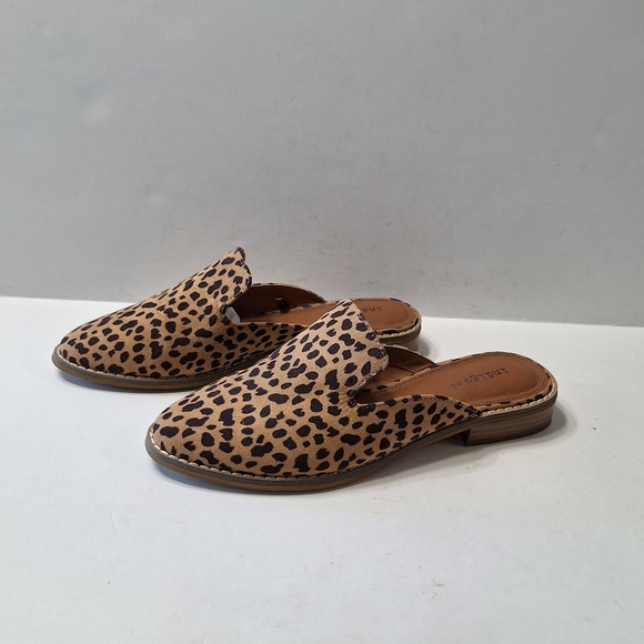 Indigo Rd. Mobwife Leopard Animal Print Preppy Mules Slip-On Shoes Size 7.5 - Picture 4 of 14